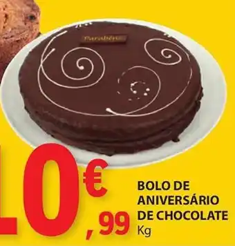 E.Leclerc Bolo de aniversário de chocolate promoção