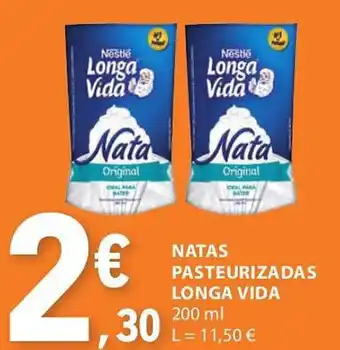 E.Leclerc Natas pasteurizadas longa vida promoção