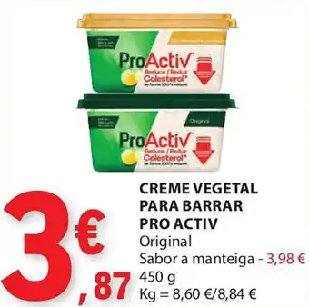 E.Leclerc Creme vegetal para barrar pro activ promoção