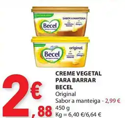 E.Leclerc Creme vegetal para barrar becel promoção