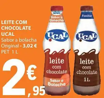 E.Leclerc Leite com chocolate ucal promoção