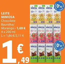 E.Leclerc Leite mimosa promoção