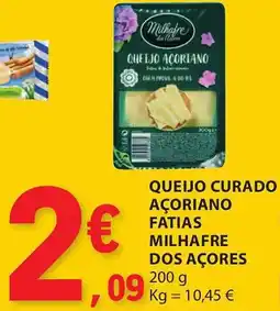 E.Leclerc Queijo curado açoriano fatias milhafre dos açores promoção