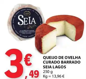 E.Leclerc Queijo de ovelha curado barrado seia lagos promoção