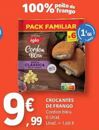 E.Leclerc Crocantes de frango cordon bleu promoção