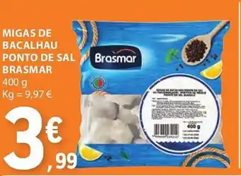 E.Leclerc Migas de bacalhau ponto de sal brasmar promoção