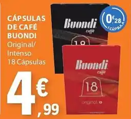 E.Leclerc Cápsulas de café buondi promoção