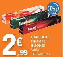 E.Leclerc Cápsulas de café buondi promoção