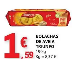 E.Leclerc Bolachas de aveia triunfo promoção