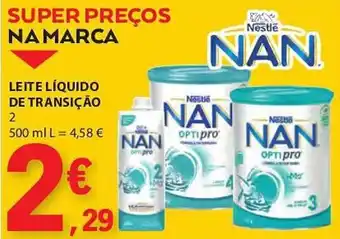 E.Leclerc Leite líquido de transição promoção