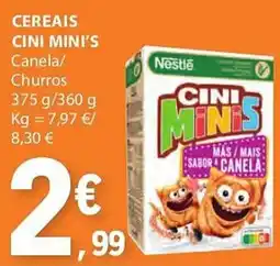 E.Leclerc Cereais cini mini's promoção