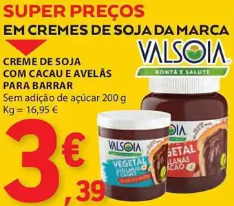 E.Leclerc Creme de soja com cacau e avelās para barrar promoção