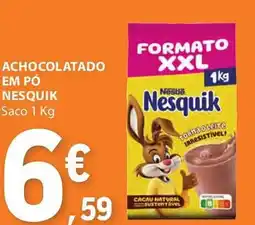 E.Leclerc Achocolatado em pó nesquik saco promoção