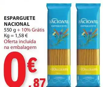 E.Leclerc Esparguete nacional promoção