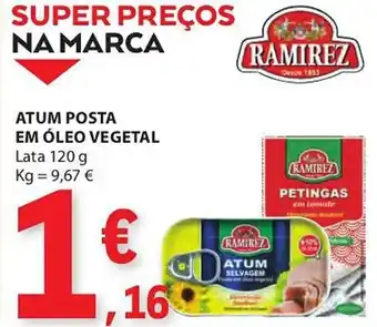 E.Leclerc Atum posta  em óleo vegetal lata promoção