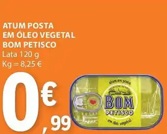 E.Leclerc Atum posta em óleo vegetal bom petisco lata promoção