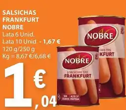 E.Leclerc Salsichas frankfurt nobre promoção