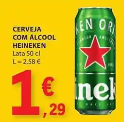 E.Leclerc Cerveja com álcool heineken lata promoção