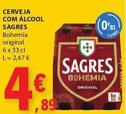 E.Leclerc Cerveja com álcool sagres promoção