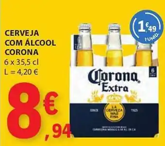 E.Leclerc Cerveja com álcool corona promoção