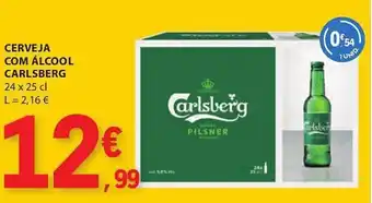 E.Leclerc Cerveja com álcool carlsberg promoção