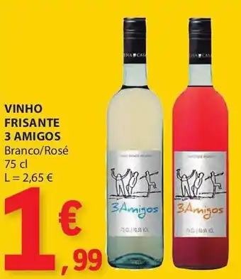 E.Leclerc Vinho frisante 3 amigos promoção