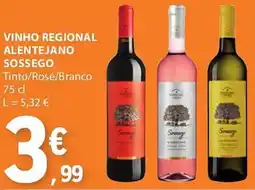 E.Leclerc Vinho regional alentejano sossego promoção