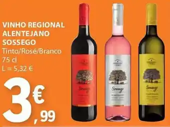 E.Leclerc Vinho regional alentejano sossego promoção