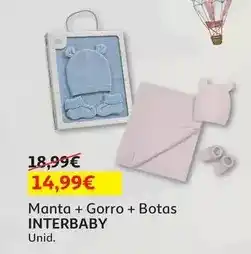 Auchan Interbaby - manta+gorro+botas promoção