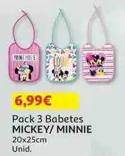 Auchan Minnie - pack 3 babetes 20x25 cm mn-rizo-c20 promoção