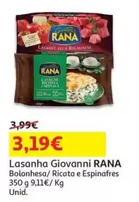 Auchan Giovanni rana - lasanha:bolonhesa 350 g promoção