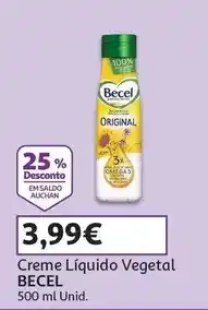 Auchan Becel - creme líquido vegetal promoção