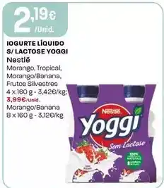 Intermarché Nestlé - iogurte liquido s/lactose yoggi promoção