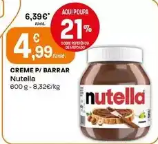 Intermarché Nutella - creme p/barrar promoção