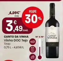 Intermarché Canto da vinha - vinho doc tejo promoção