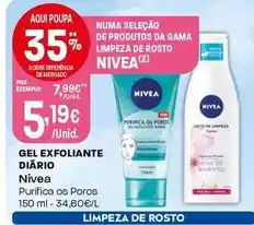 Intermarché Nivea - gel exfoliante diario promoção