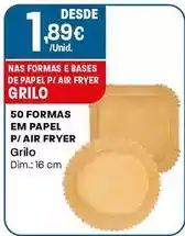 Intermarché Grilo - formas em papel p/air fryer promoção