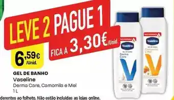 Intermarché Vaseline - gel de banho promoção