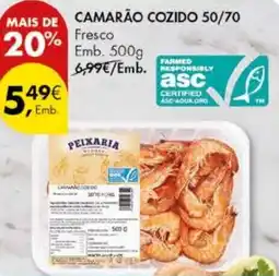 Pingo Doce Camarão cozido 50/70 promoção