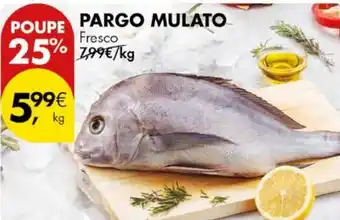 Pingo Doce Pargo mulato promoção