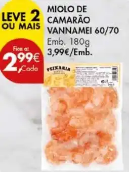 Pingo Doce Miolo de camarão vannamei 60/70 promoção