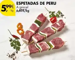 Pingo Doce Espetadas de peru a granel promoção