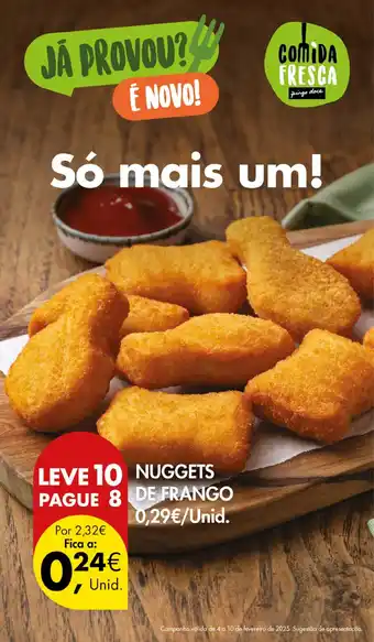 Pingo Doce Nuggets de frango promoção