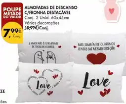 Pingo Doce Almofadas de descanso c/fronha destacável promoção