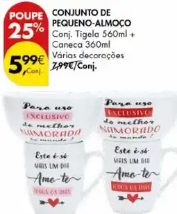 Pingo Doce Conjunto de pequeno-almoço promoção