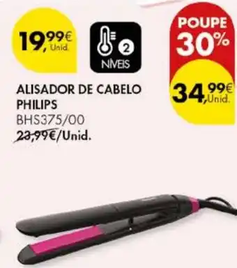 Pingo Doce Alisador de cabelo philips promoção