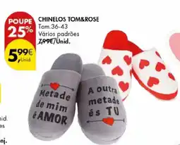 Pingo Doce Chinelos tom&rose promoção