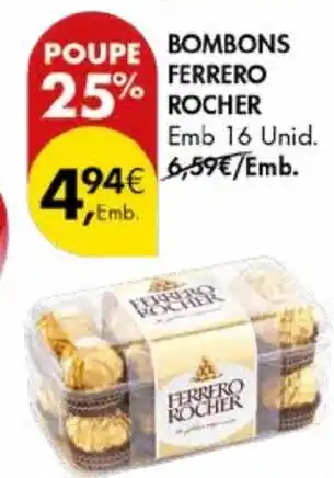 Pingo Doce Bombons ferrero rocher promoção