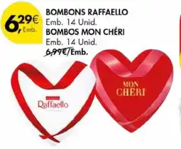 Pingo Doce Bombons raffaello / bombons mon cheri promoção