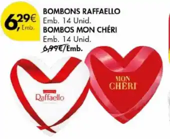 Pingo Doce Bombons raffaello / bombons mon cheri promoção